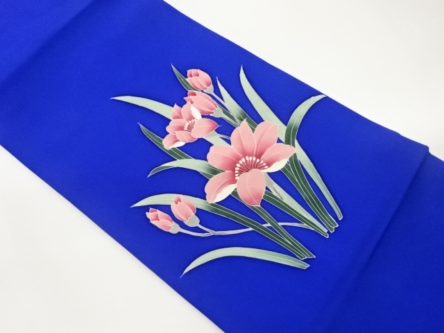 JAPANESE NAGOYA OBI / SHIOZE / FLORAL PLANTS